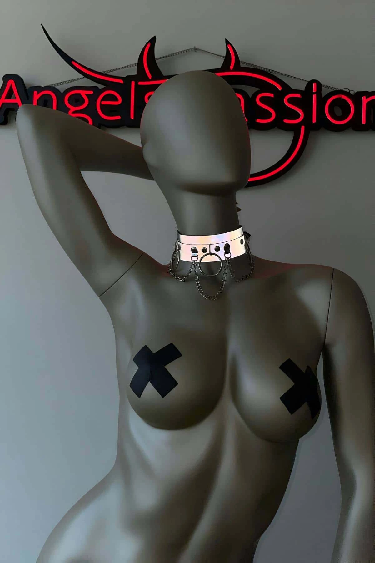 Reflektörlü Choker Tasma - APFT407