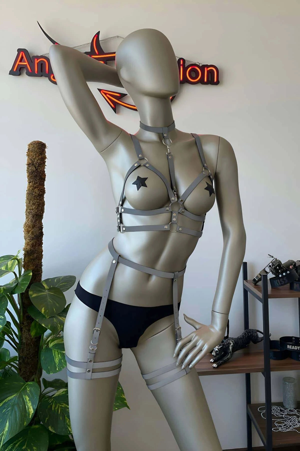 Karanlıkta Parlayan Jartiyer Takım Harness - APFT488 - 1