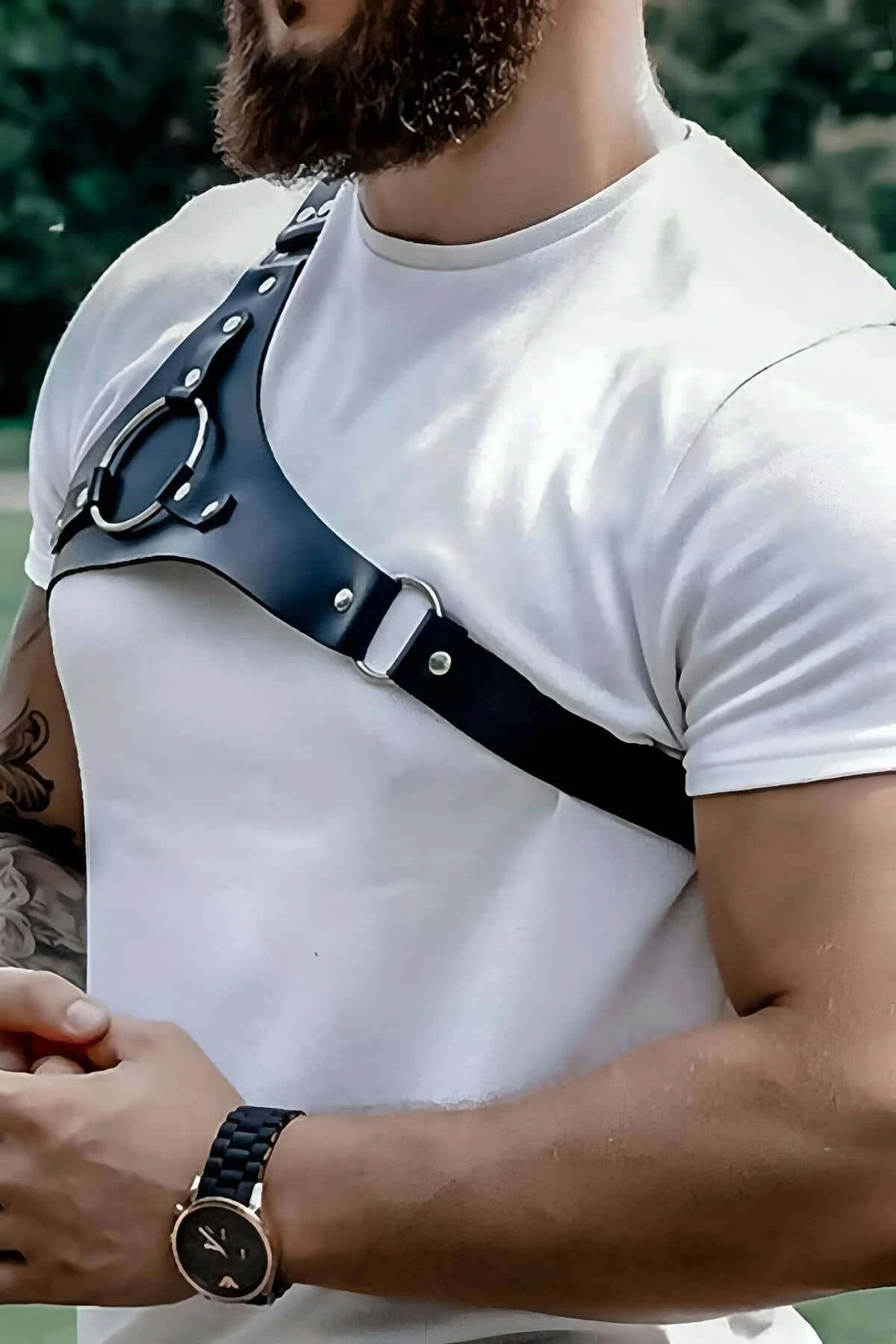 Erkek Tek Omuzdan Askılı Deri Aksesuarı - APFTM127 - 1