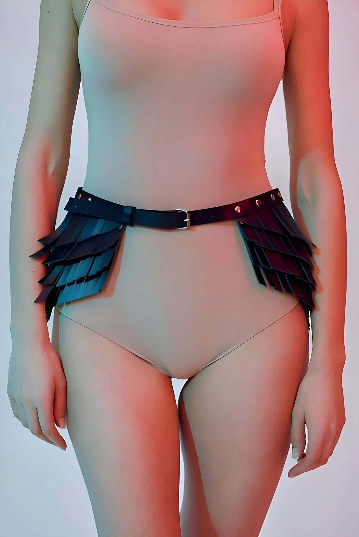 Püskül Detaylı Şık Kemer, Püsküllü Deri Kemer - APFT1254