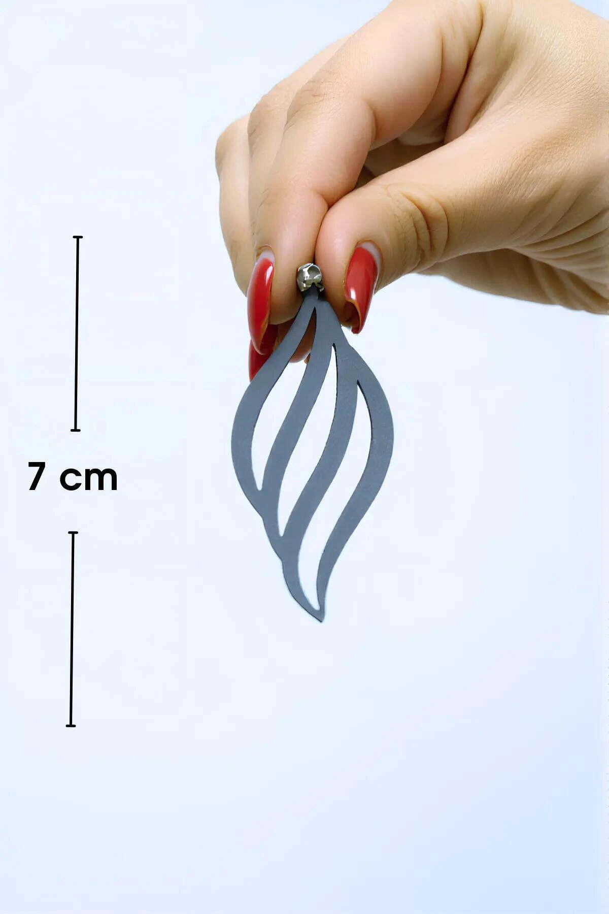 Beyaz Reflektörlü Deniz Kabuğu Küpe, Şık Lazer Kesim Küpe - APBJ006