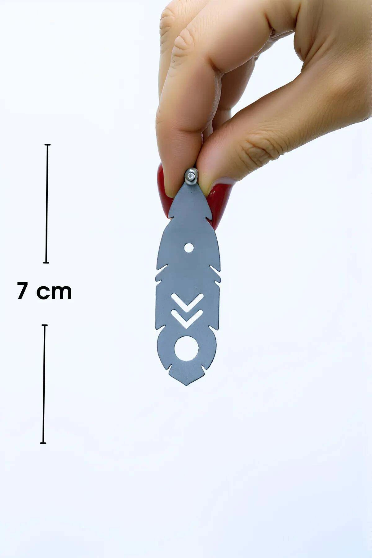 Beyaz Reflektörlü Boho Küpe, Etnik Tasarımlı Lazer Kesim Küpe - APBJ028