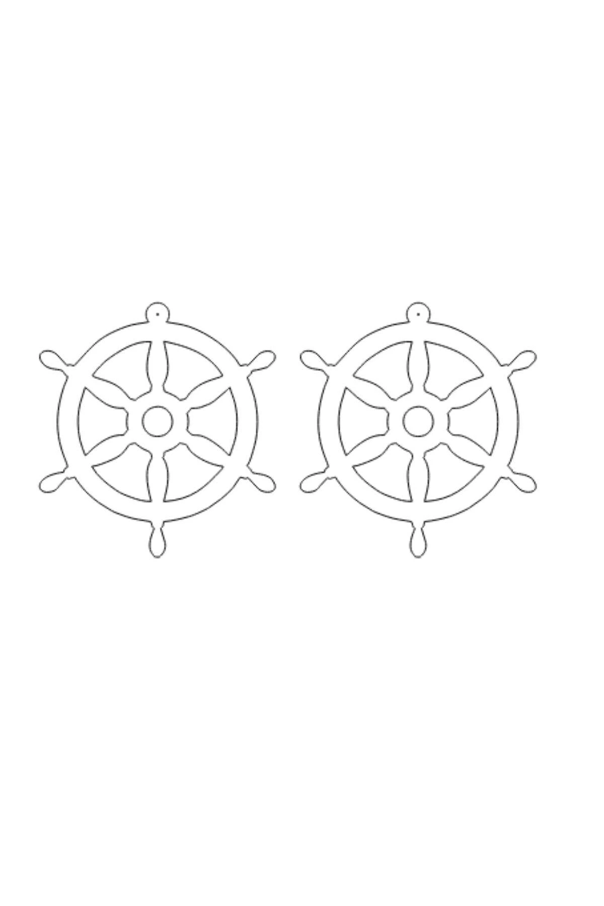 Siyah Dümen Küpe, Şık Lazer Kesim Deri Küpe - APBJ021