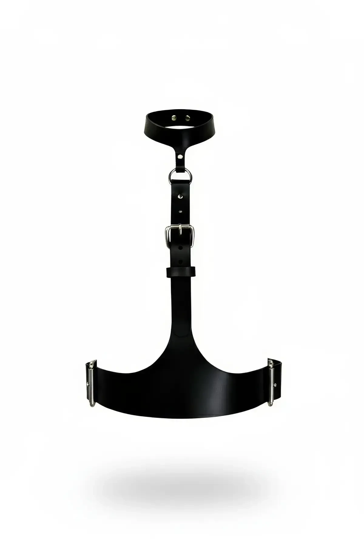 Siyah Kadın Kemer Deri Boyun Detaylı Vücut Aksesuarı - APFT1297