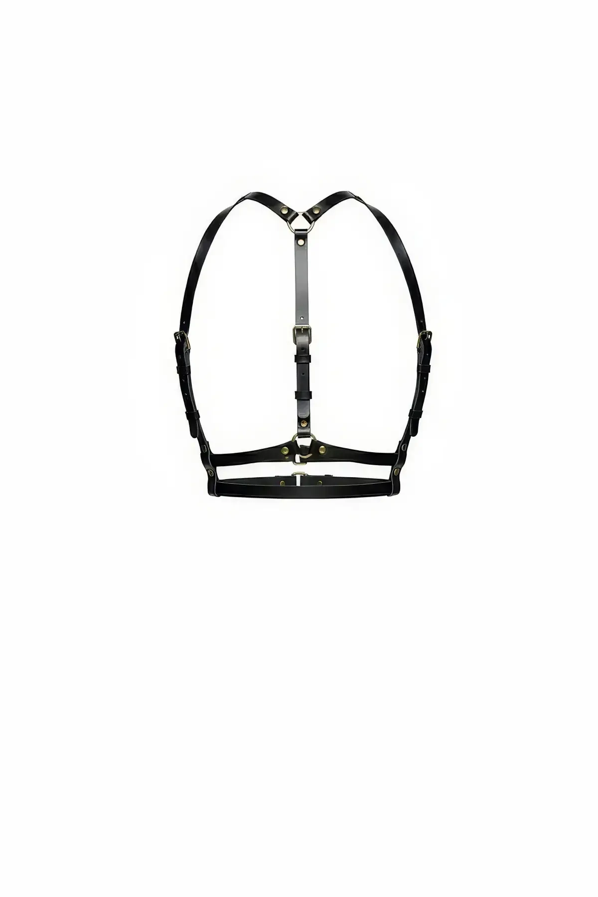 Siyah Kadın Kemer Deri Omuz Detaylı Vücut Kemer - APFT205