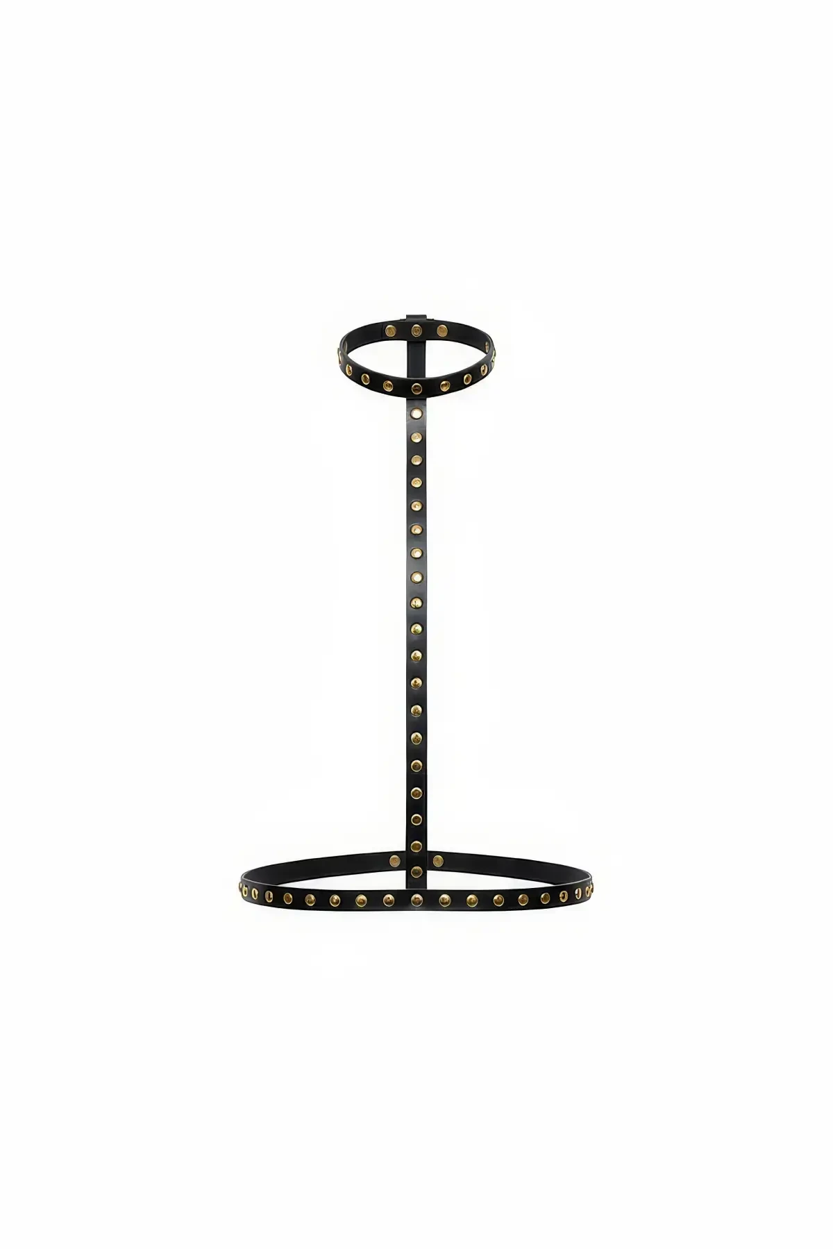 Siyah Kadın Kemer Zımbalı Vücut Aksesuarı - APFT343