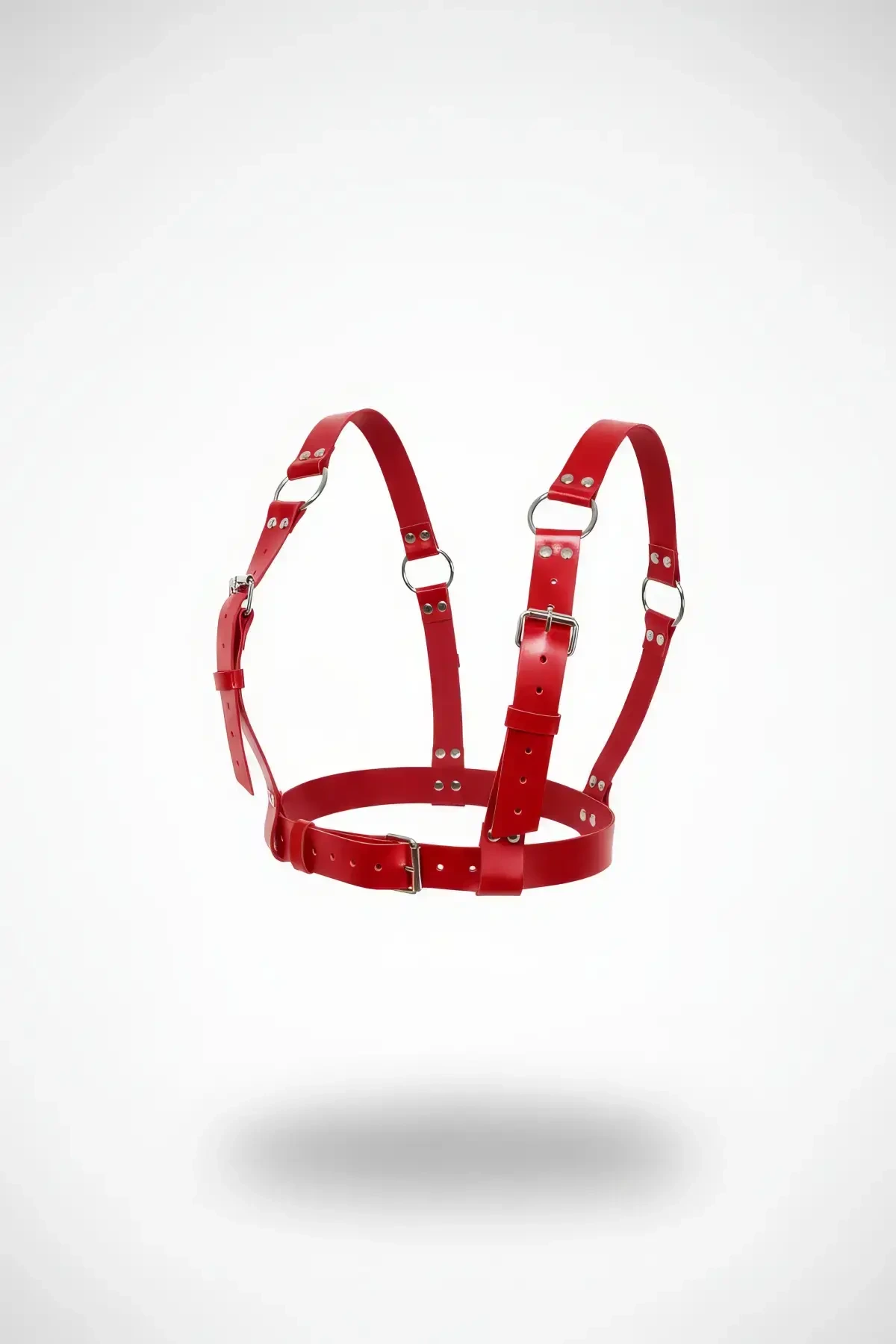 Kırmızı Kadın Kemer Vücut Detaylı Metal Tokalı - APFT529 - 1