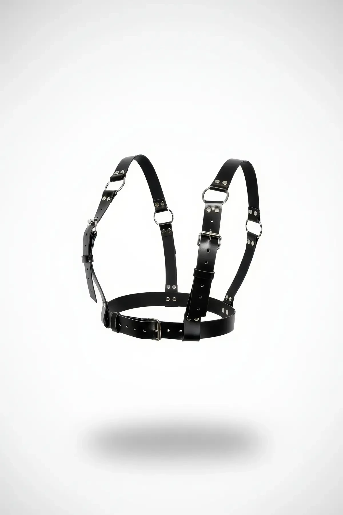 Siyah Kadın Kemer Omuz Ve Bel Detaylı Metal Halka Aksesuarı - APFT529