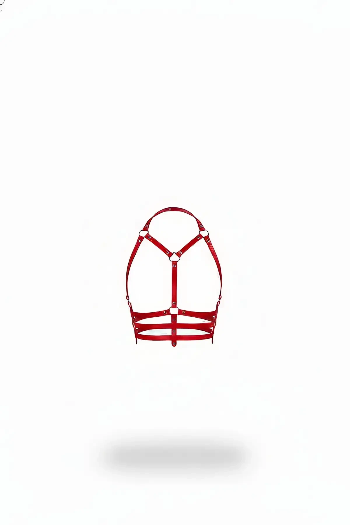 Kırmızı Kadın Kemer Deri Çoklu Şeritli Gövde Aksesuarı - APFT543