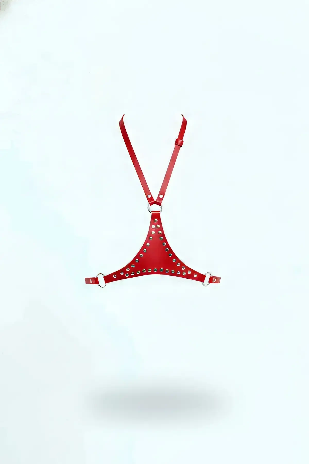 Kırmızı Kadın Kemer Halkalı Omuz Detaylı Bel Aksesuarı - APFT850