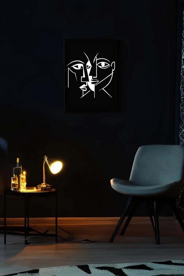 Abstract Cubist Faces Reflective Wall Art