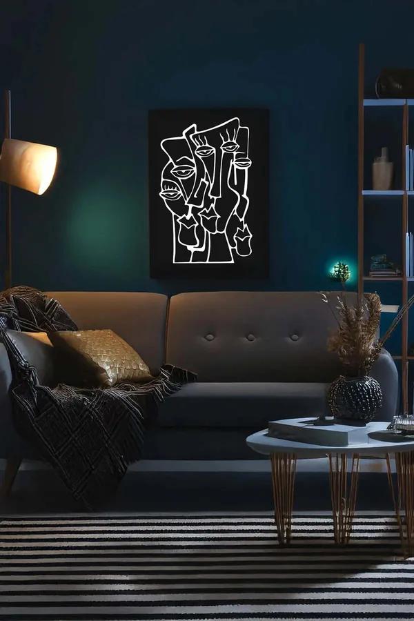 Abstract Faces Reflective Wall Art