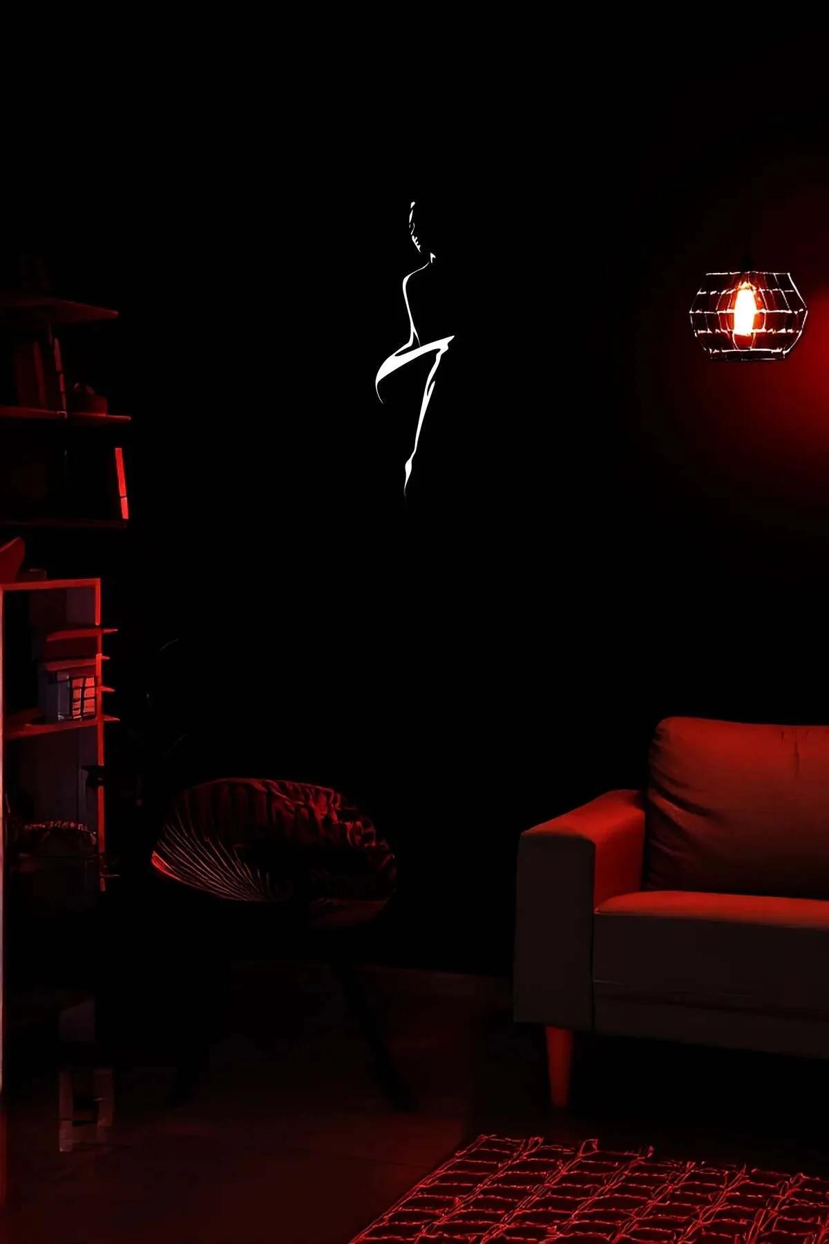 Reflective Abstract Female Figure Wall Art