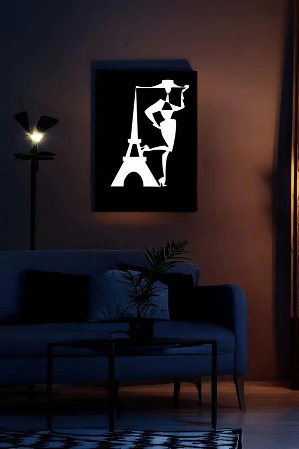 Reflective Parisian Figure Wall Art