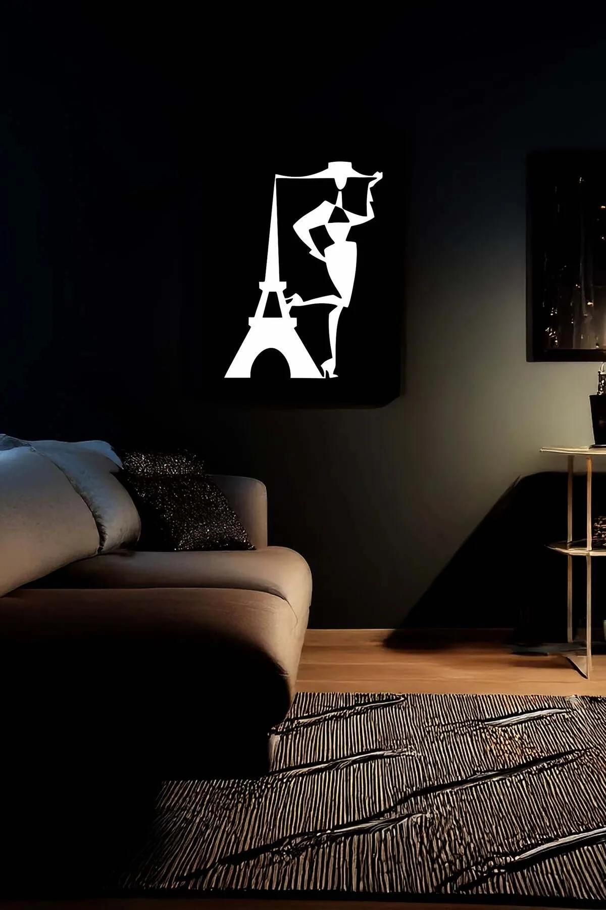 Reflective Parisian Figure Wall Art