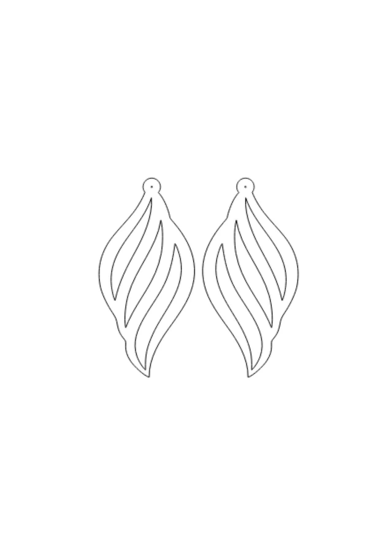 Black Sculptural Drop Earrings, Laser Cut Vegan Leather