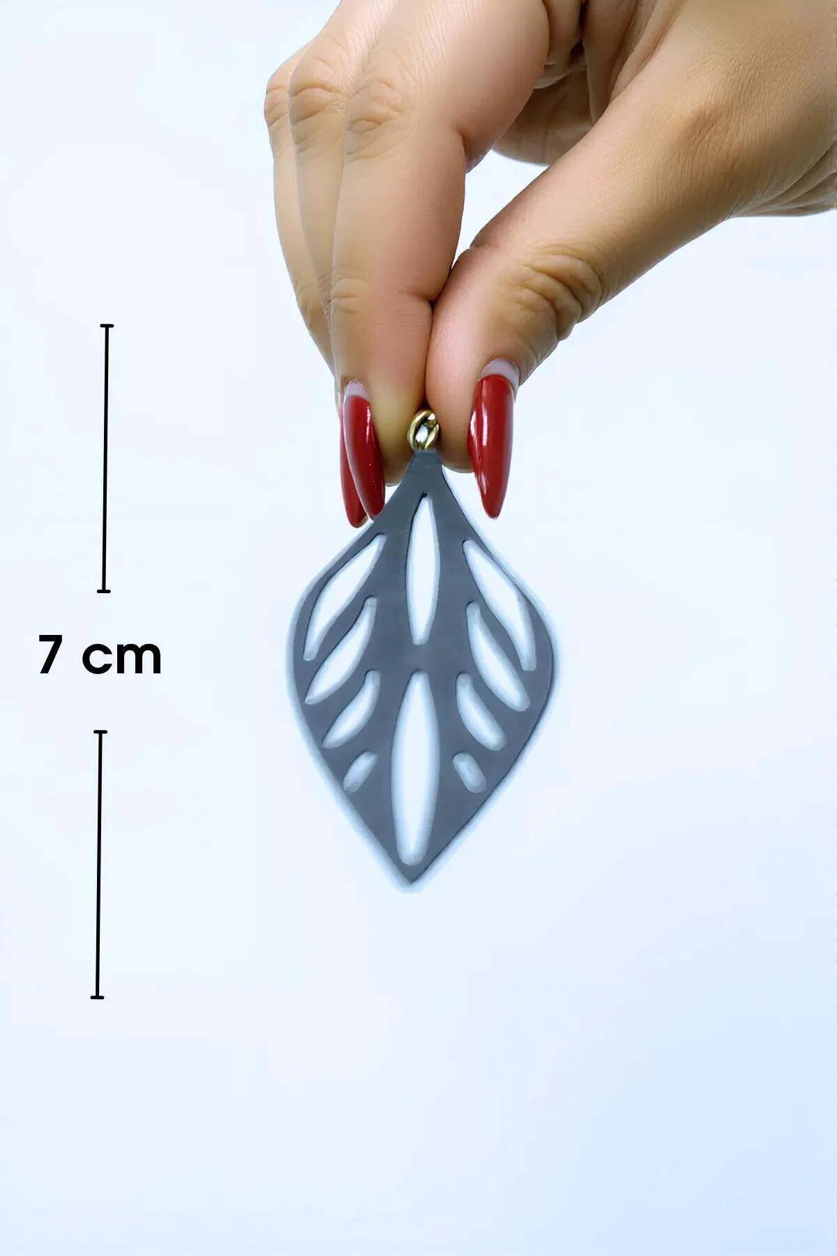 Reflective Leaf Drop Earrings for Nighttime Glow
