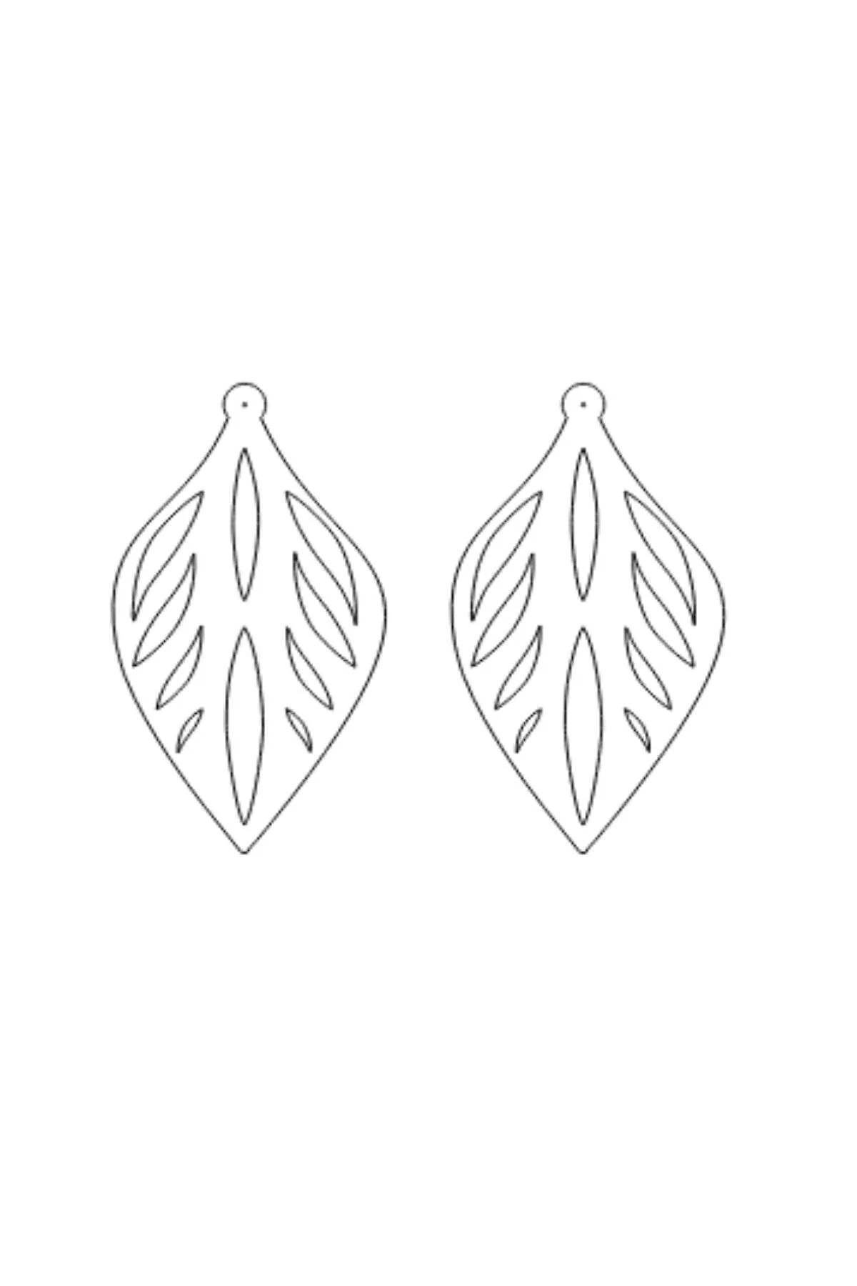 Reflective Leaf Drop Earrings for Nighttime Glow