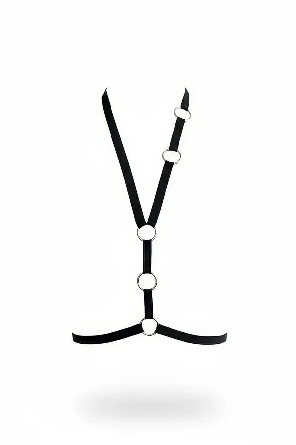 Y-Shape O-Ring Body Harness with Asymmetrical Strap Detail