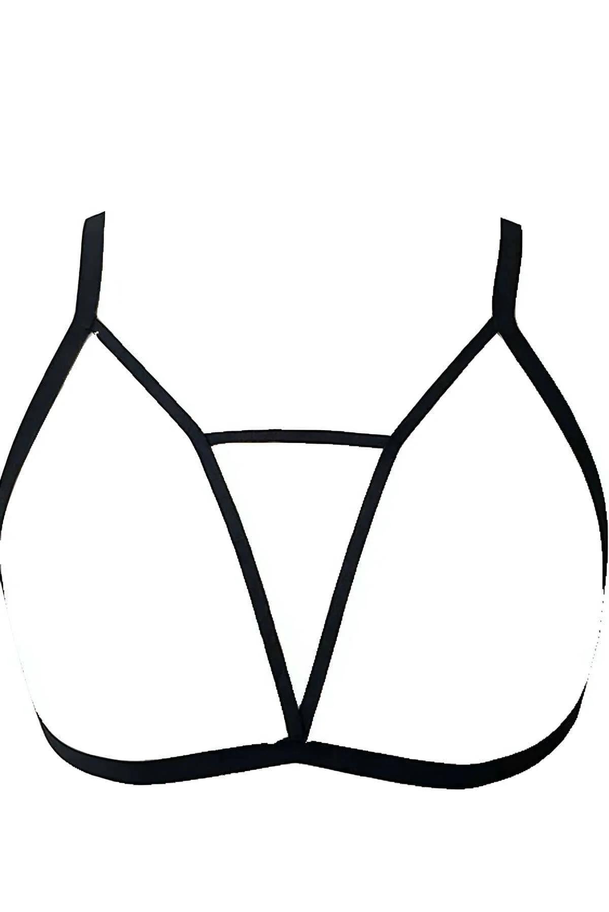 Strappy Cage Bralette Harness Adjustable