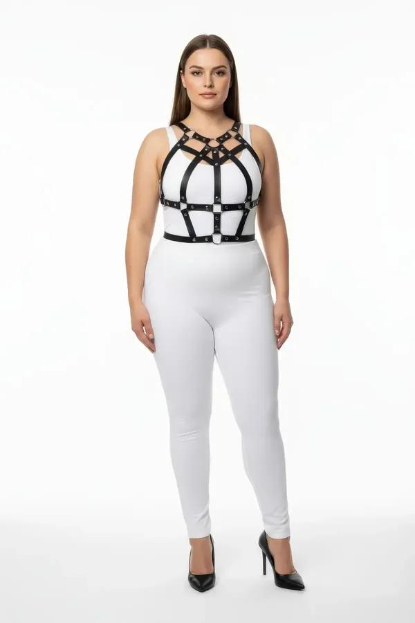 Strappy Body Harness with Stud Detail