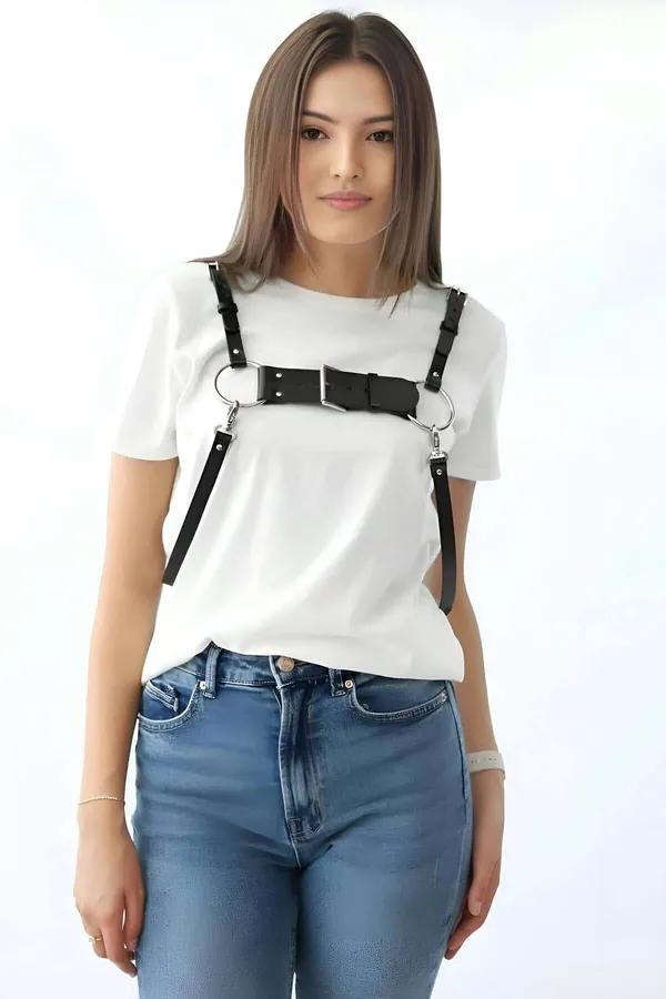 Chest Harness with Front Buckle & Dual O-Rings