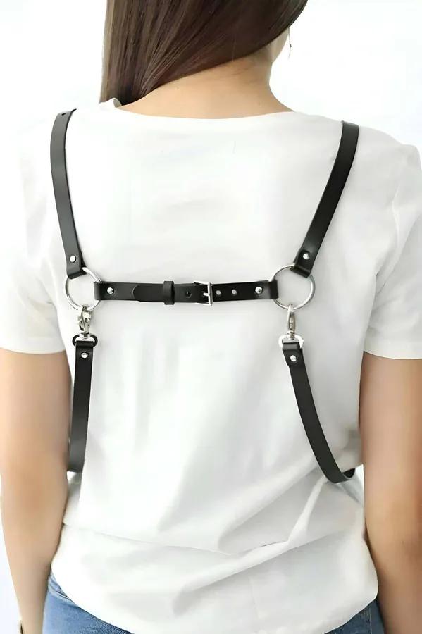 Chest Harness with Front Buckle & Dual O-Rings
