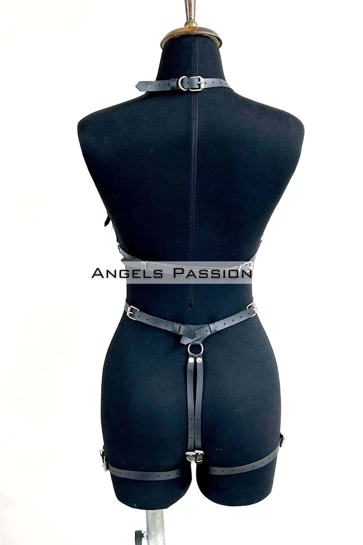Full Body Harness with Chain Straps & Garters