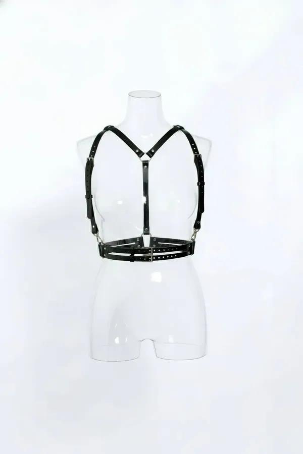 Y-Front Chest Harness with Adjustable Double Underbust Straps