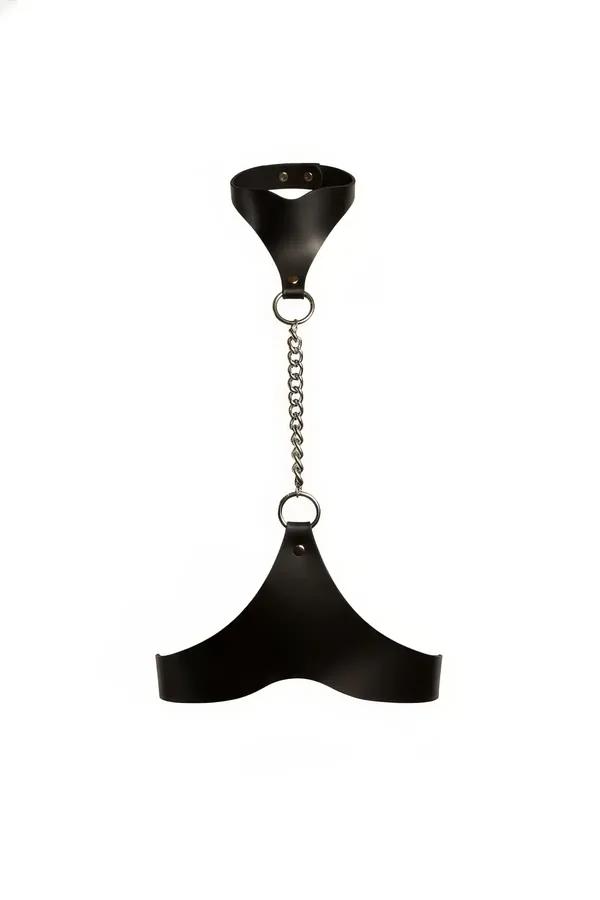 Collar-to-Underbust Harness with O-Ring Chain