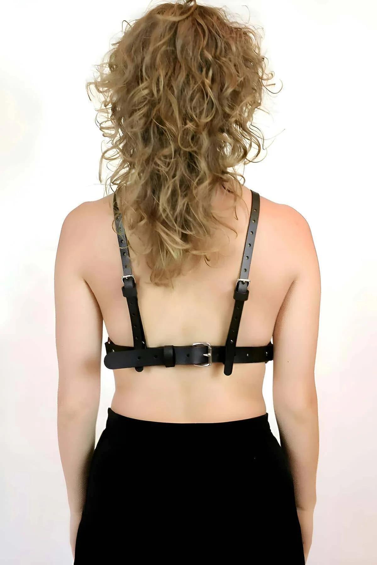 Chest Harness & Spiked Choker Set