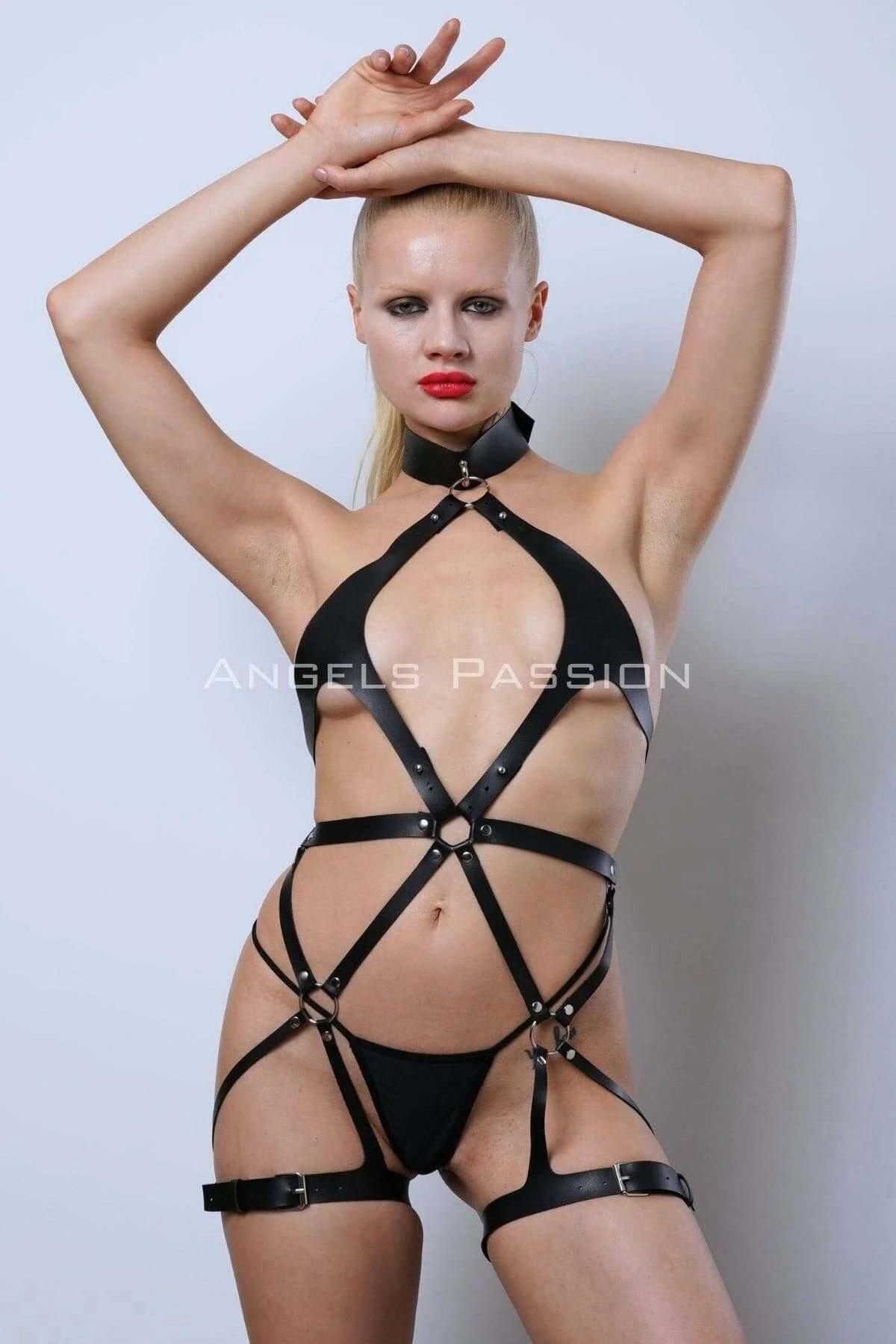 Full Body Harness with Strappy Cut-Out Design
