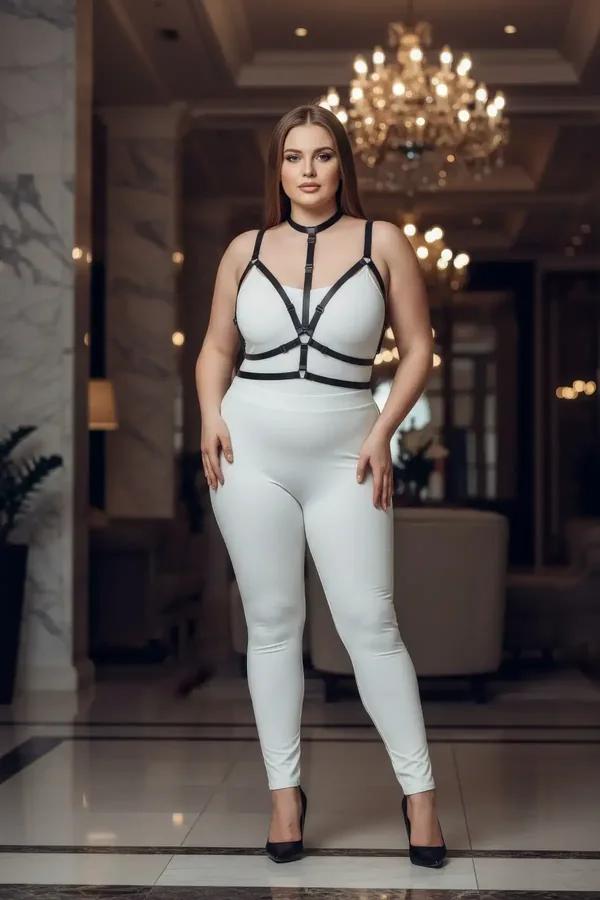Strappy Body Harness with O-Ring Detail