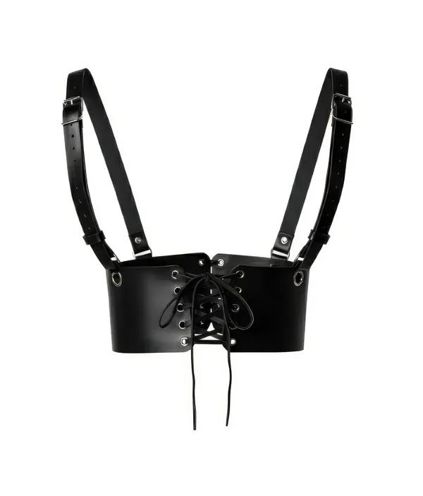 Underbust Harness Corset with Wide Adjustable Shoulder Straps