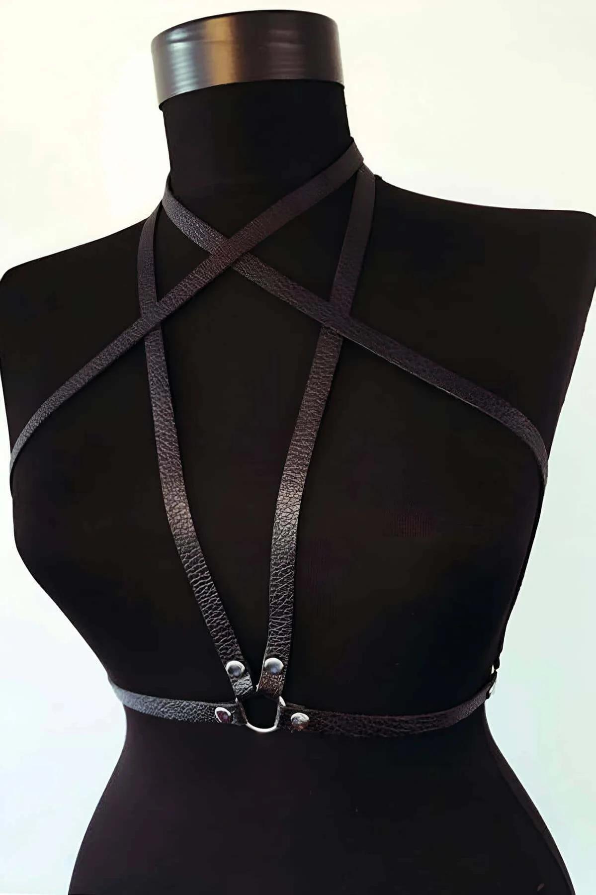 Strappy Starburst Chest Harness with O-Ring
