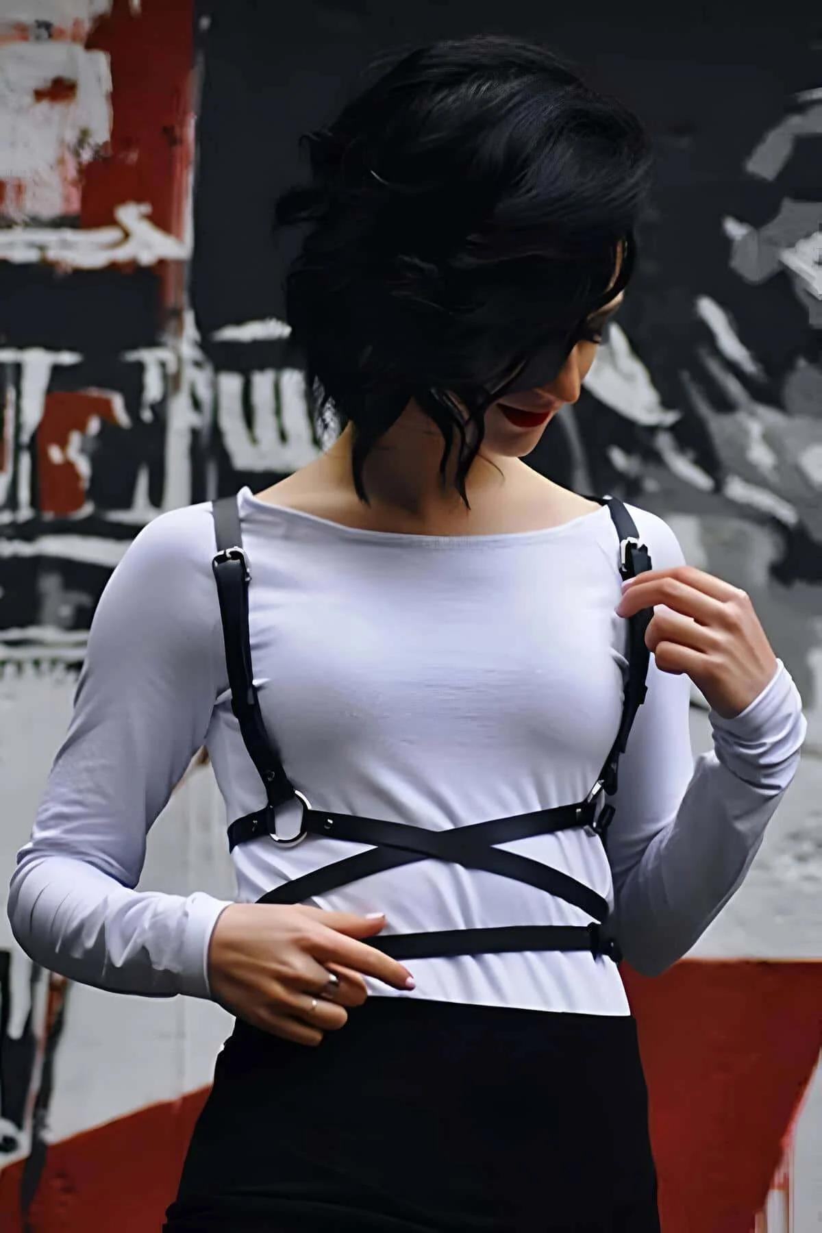 Wrapped Multi-Strap Faux Leather Body Harness
