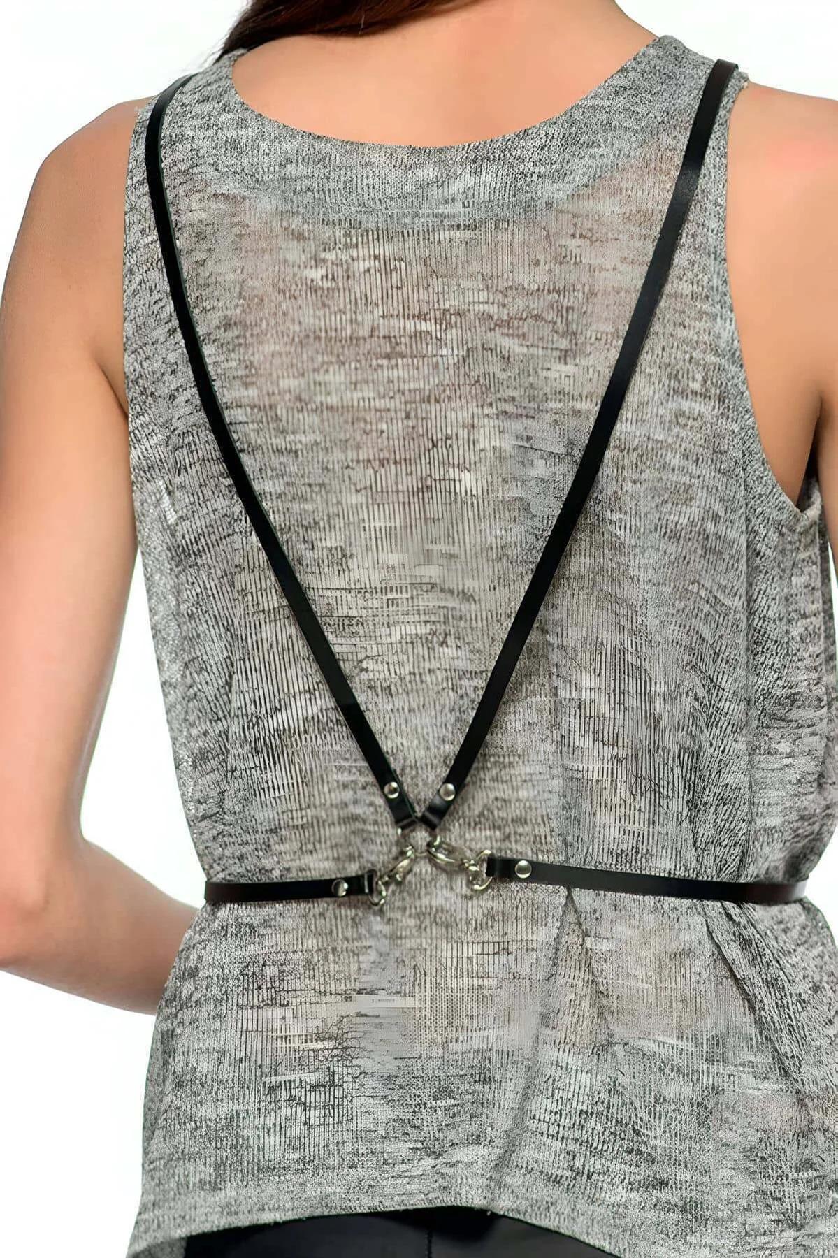 Geometric Body Harness with O-Ring Accents