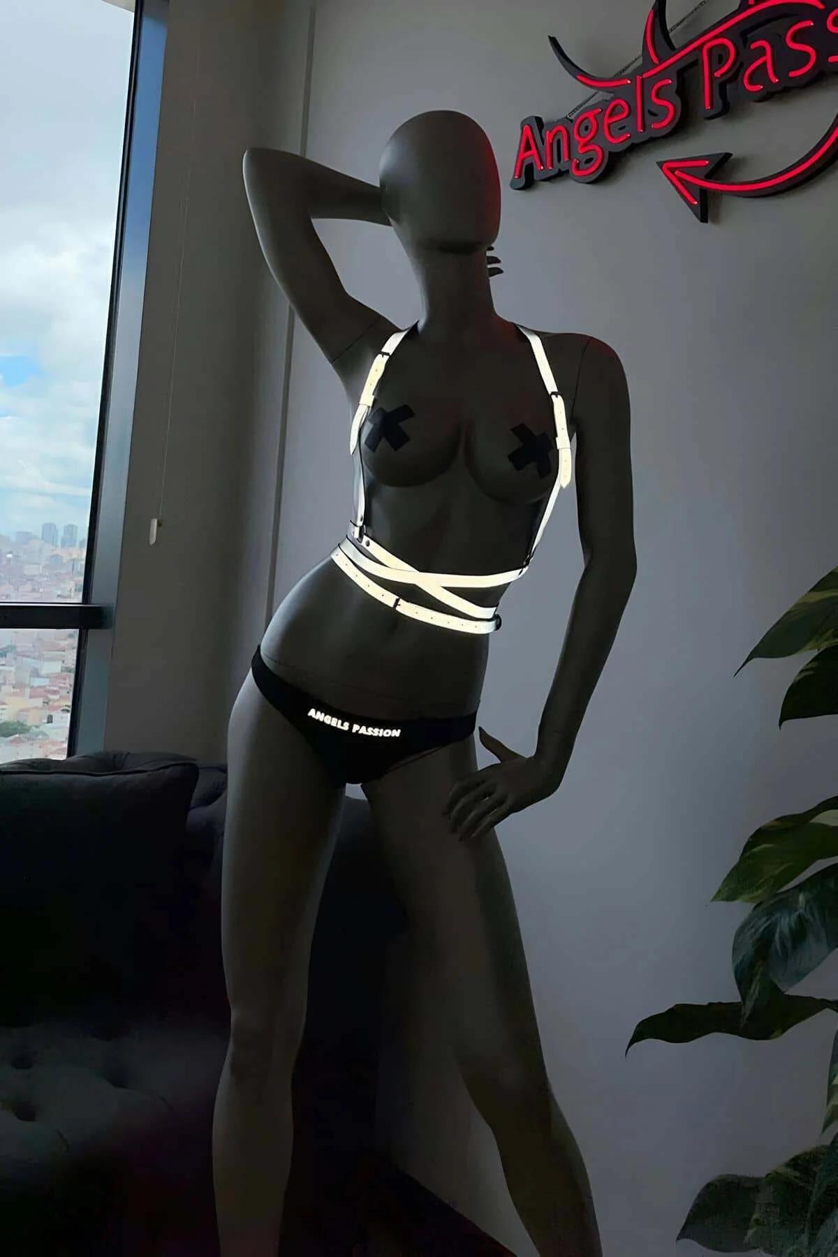Reflective Festival Body Harness Straps