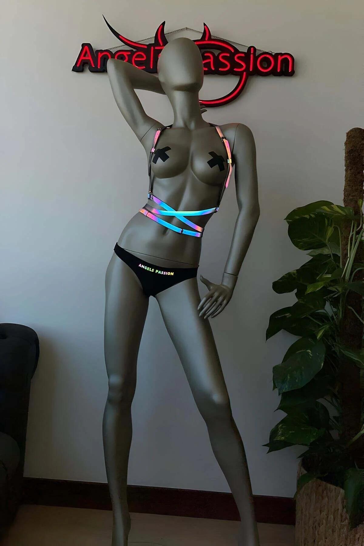 Neon Glow Body Harness for Festivals
