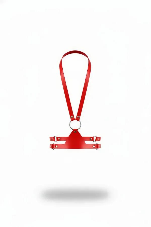 Minimalist Chest Harness with Central O-Ring & Adjustable Straps