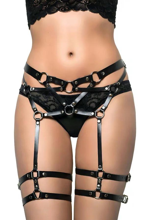 Adjustable O-Ring Garter Harness