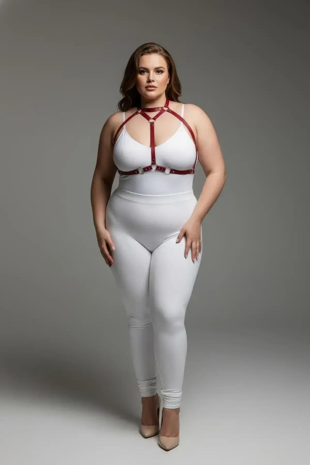 Strappy Body Harness with O-Ring Detail