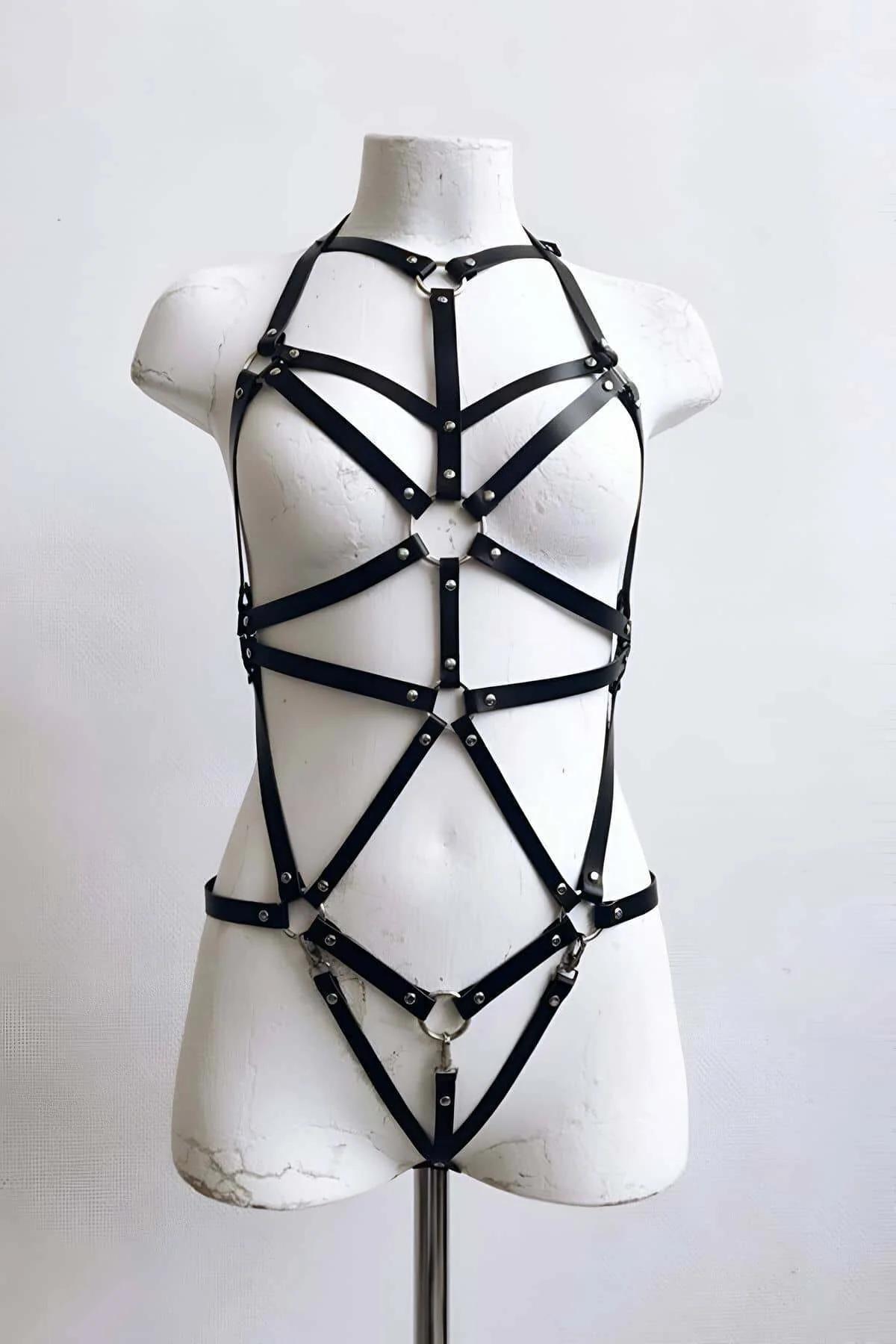 Full Body Caged Harness with Multiple O-Rings
