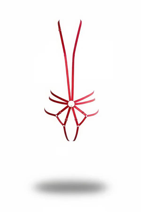 Strappy Body Harness with Central O-Ring