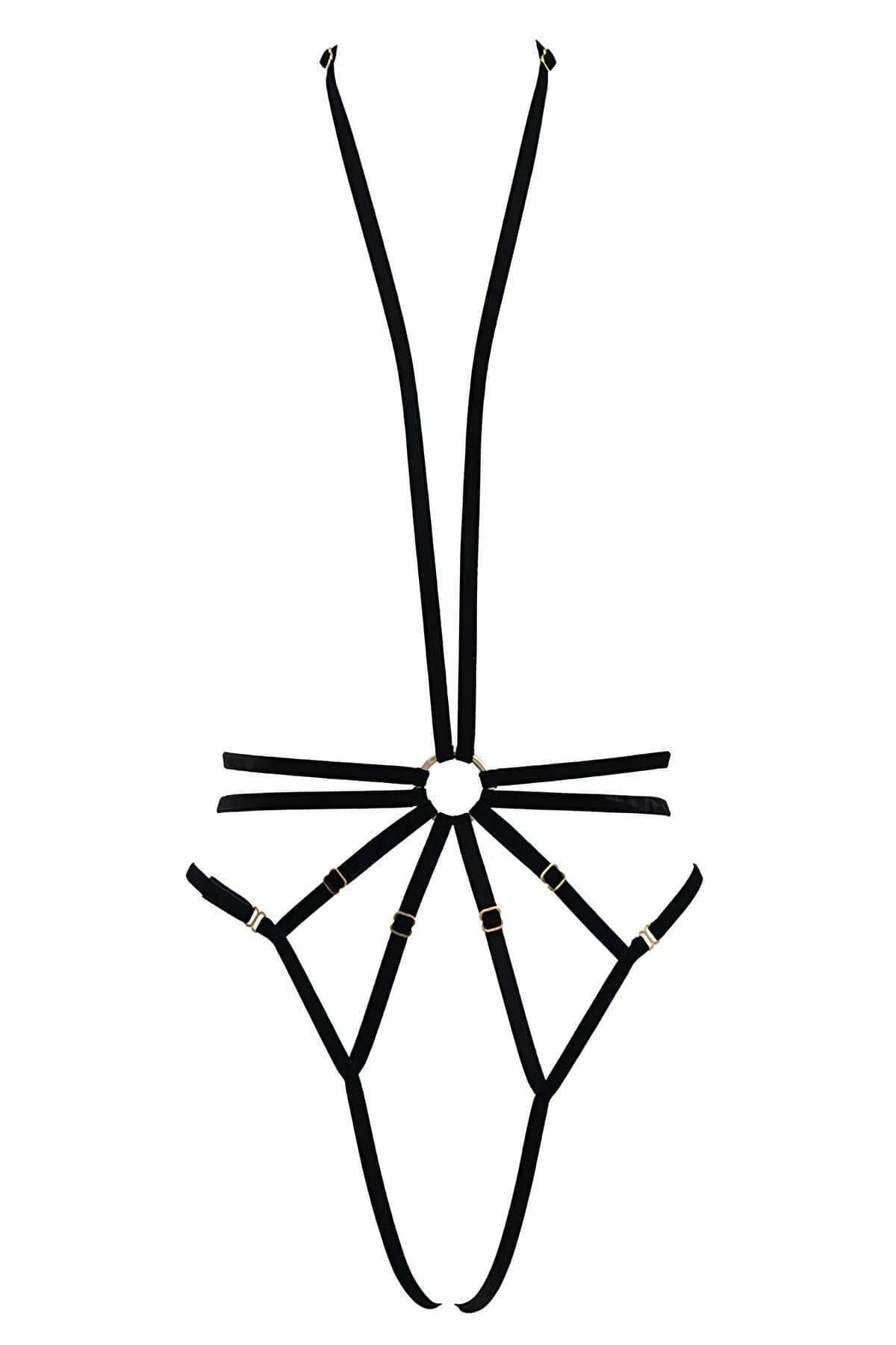 Minimalist Multi-Strap Body Harness with O-Ring