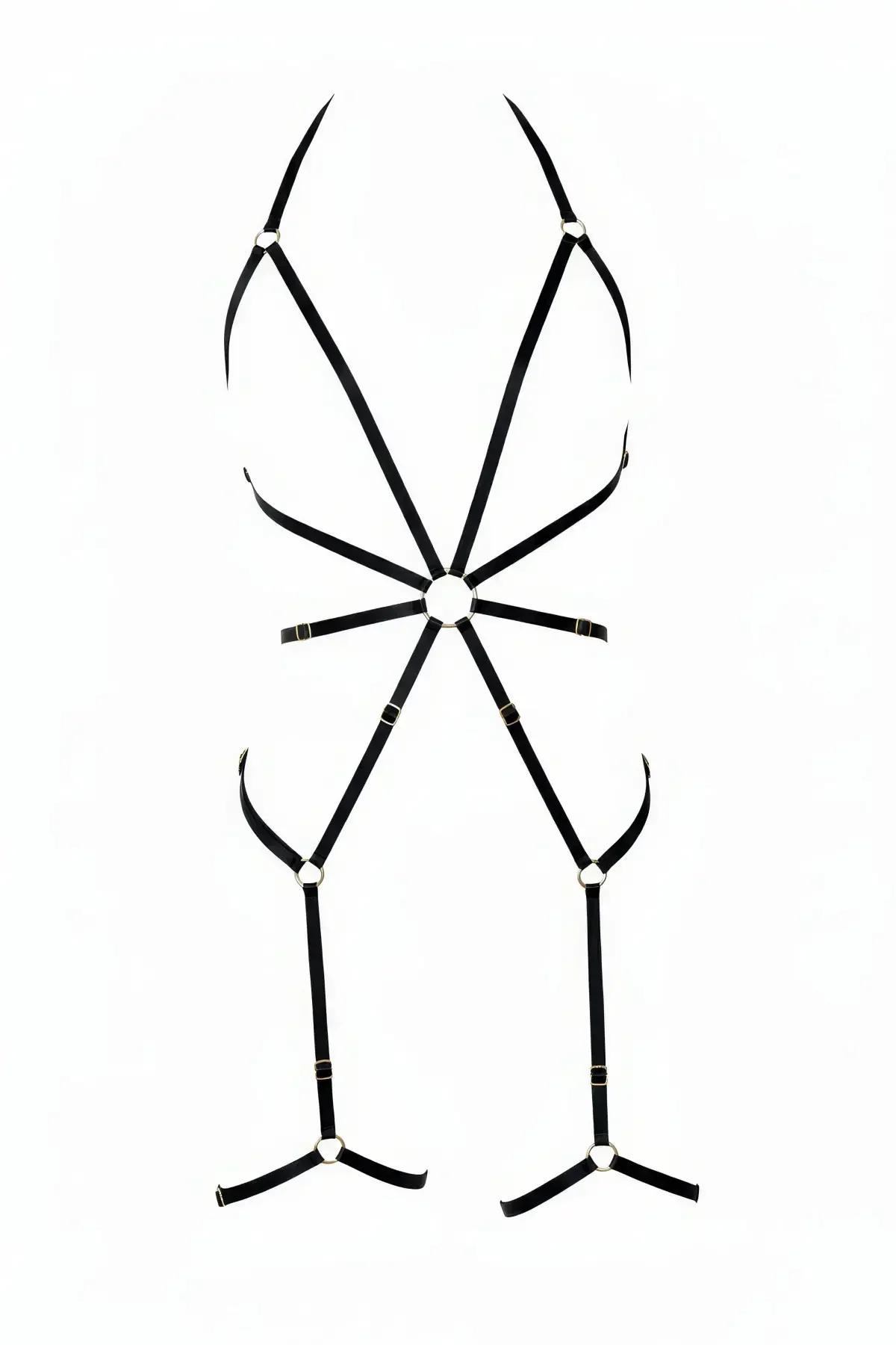 Adjustable Full Body Harness with Metal Rings