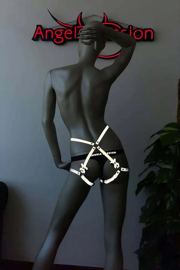 Reflective Striped Hip & Thigh Harness Set