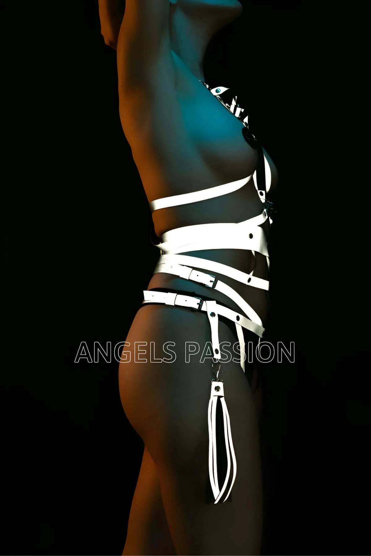 Reflective Body Harness with Tassel Garters