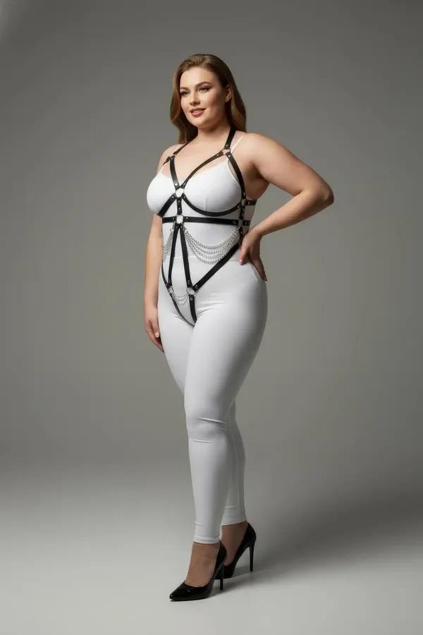 Strappy Underbust Harness with Adjustable O-Ring Closure