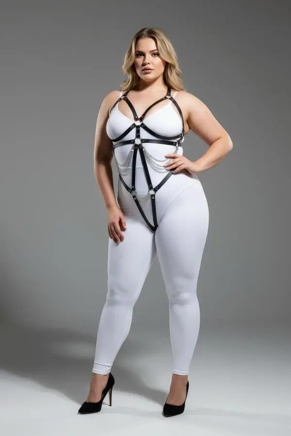 Strappy Underbust Harness with Adjustable O-Ring Closure